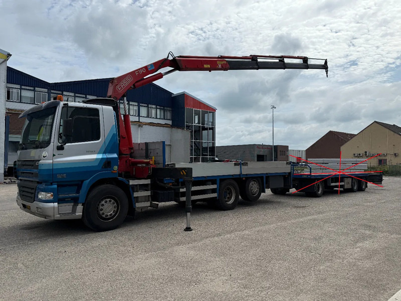 DAF CF 85.380 6X2 + FASSI F190A.24 + REMOTE + WINCH - Камион со платформа, Камион со кран: слика 1 DAF CF 85.380 6X2 + FASSI F190A.24 + REMOTE + WINCH - Камион со платформа, Камион со кран: слика 1