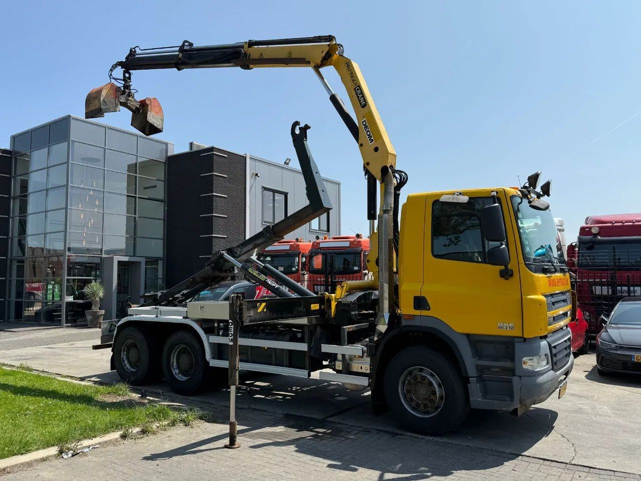 DAF CF 85.410 6X4 - EURO 5 + PALFINGER PK15500 + REM - Камион со кука за подигање, Камион со кран: слика 2 DAF CF 85.410 6X4 - EURO 5 + PALFINGER PK15500 + REM - Камион со кука за подигање, Камион со кран: слика 2