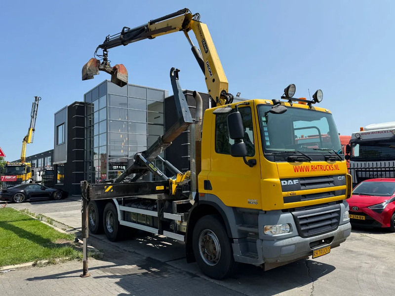 DAF CF 85.410 6X4 - EURO 5 + PALFINGER PK15500 + REMOTE + PALFINGER HOOK - Камион со кука за подигање, Камион со кран: слика 1 DAF CF 85.410 6X4 - EURO 5 + PALFINGER PK15500 + REMOTE + PALFINGER HOOK - Камион со кука за подигање, Камион со кран: слика 1