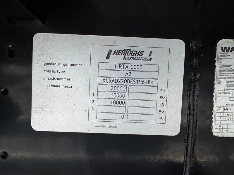 Hertoghs AC2 BPW AXLE SLIDING ROOF - Приколка со церада: слика 5 Hertoghs AC2 BPW AXLE SLIDING ROOF - Приколка со церада: слика 5