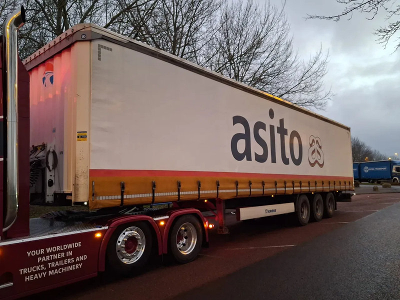 Krone SD - 3 AXLE + ALU BORDEN + SLIDING ROOF - Полуприколка со церада: слика 1 Krone SD - 3 AXLE + ALU BORDEN + SLIDING ROOF - Полуприколка со церада: слика 1