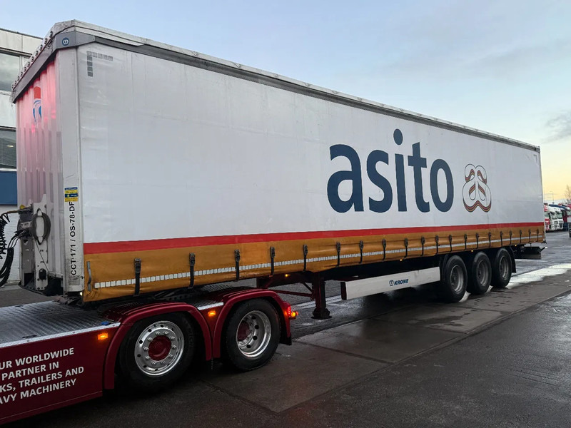 Krone WITH ALUMINIUM SIDEBOARDS, BPW AXLES, SLIDING ROOF - Полуприколка со церада: слика 1 Krone WITH ALUMINIUM SIDEBOARDS, BPW AXLES, SLIDING ROOF - Полуприколка со церада: слика 1