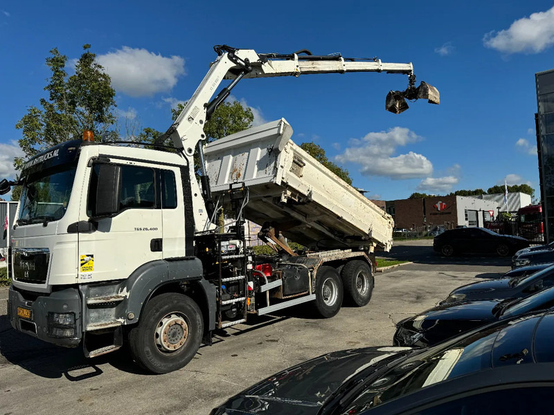 MAN TGS 26.400 6X4 HIAB 166D + REMOTE CONTROL + 2 WAYS KIPPER TÜV TILL 07-2025 - Кипер, Камион со кран: слика 1 MAN TGS 26.400 6X4 HIAB 166D + REMOTE CONTROL + 2 WAYS KIPPER TÜV TILL 07-2025 - Кипер, Камион со кран: слика 1