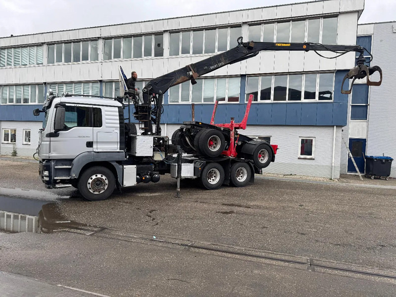 MAN TGS 33.480 6X4 + HIAB 251S.82 + TRAILER 2 AXLE KRAEMER - Камион за дрва, Камион со кран: слика 2 MAN TGS 33.480 6X4 + HIAB 251S.82 + TRAILER 2 AXLE KRAEMER - Камион за дрва, Камион со кран: слика 2