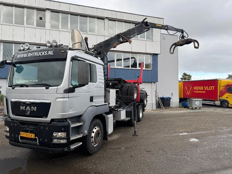 MAN TGS 33.480 6X4 + HIAB 251S.82 + TRAILER 2 AXLE KRAEMER - Камион за дрва, Камион со кран: слика 3 MAN TGS 33.480 6X4 + HIAB 251S.82 + TRAILER 2 AXLE KRAEMER - Камион за дрва, Камион со кран: слика 3