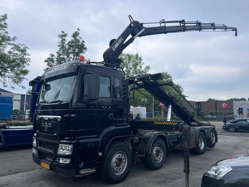 MAN TGS 35.440 8X2-4 + HIAB 220C-5 REMOTE + CABLE LIFT AUTOMATIC - Камион со кабелски систем, Камион со кран: слика 1 MAN TGS 35.440 8X2-4 + HIAB 220C-5 REMOTE + CABLE LIFT AUTOMATIC - Камион со кабелски систем, Камион со кран: слика 1