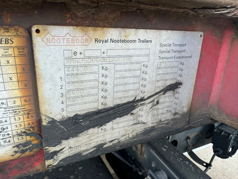 Полуприколка за низок утовар Nooteboom OSD-50-04V, 4 AXLE, 6,7 EXTENDABLE LAST 2 STEERING: слика 15
