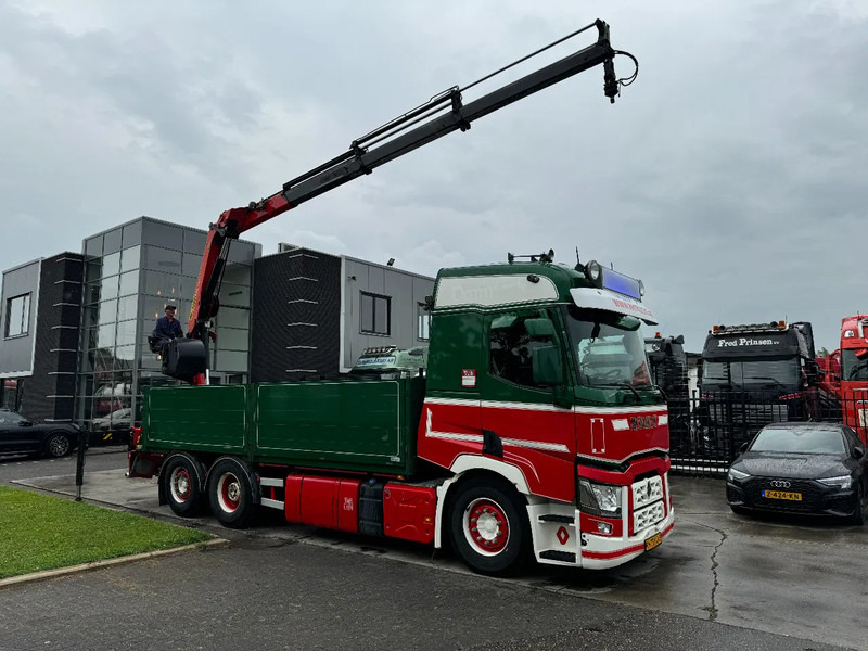 Renault T HIGH 520 6X2 EURO 6 + PALFINGER PK16002 ROTOR FUNCTION - Камион со платформа, Камион со кран: слика 1 Renault T HIGH 520 6X2 EURO 6 + PALFINGER PK16002 ROTOR FUNCTION - Камион со платформа, Камион со кран: слика 1