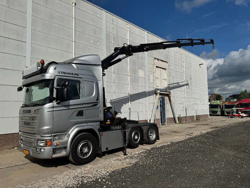 Scania R450 6X2 HMF 2120 K5 + REMOTE CONTROL - Камион со кран: слика 1 Scania R450 6X2 HMF 2120 K5 + REMOTE CONTROL - Камион со кран: слика 1