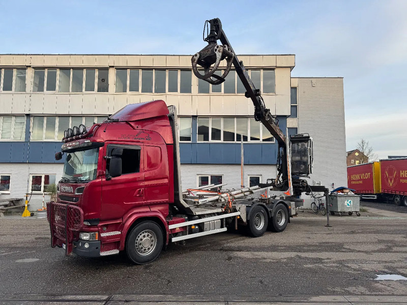 Scania R580 V8 6X4 EURO 6 JONSERED 1080 79 R HUB REDUCTION - Камион за дрва, Камион со кран: слика 1 Scania R580 V8 6X4 EURO 6 JONSERED 1080 79 R HUB REDUCTION - Камион за дрва, Камион со кран: слика 1