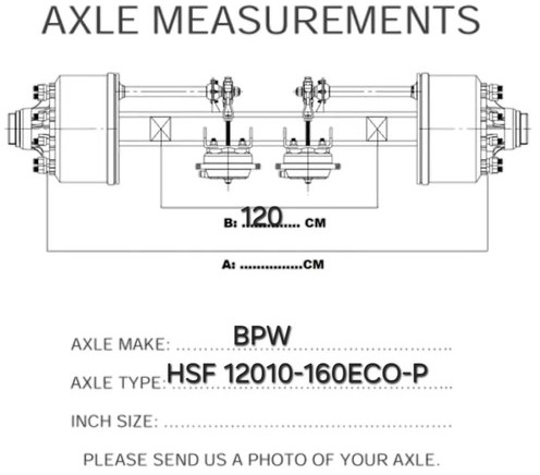 Оска и делови за Камион BPW HSF 12010-160ECO-P: слика 8