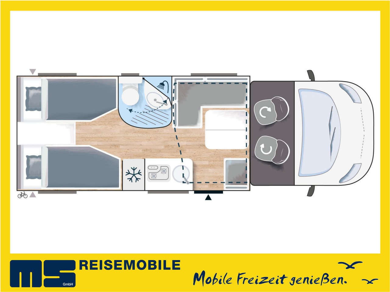 Chausson 627 TITANIUM / - 2026 - / EINZELBETTEN / 4.1T. - Полуинтегриран кампер: слика 2 Chausson 627 TITANIUM / - 2026 - / EINZELBETTEN / 4.1T. - Полуинтегриран кампер: слика 2