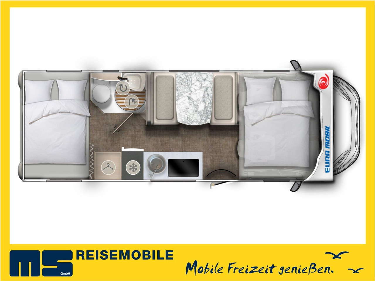 Eura Mobil ACTIVA ONE 690 HB / 180PS-9G AUTOMATIK -40H MAXI - Алковен кампер: слика 2 Eura Mobil ACTIVA ONE 690 HB / 180PS-9G AUTOMATIK -40H MAXI - Алковен кампер: слика 2