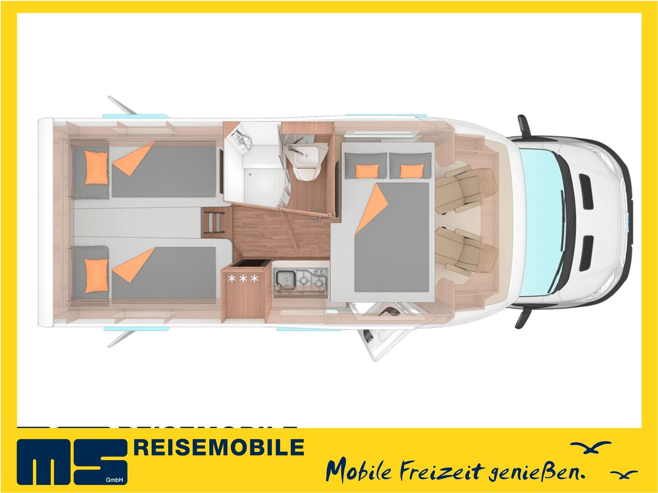 Weinsberg CARASUITE 650 MEG/155-DSG/EINZELBETTEN & HUBBETT - Полуинтегриран кампер: слика 2 Weinsberg CARASUITE 650 MEG/155-DSG/EINZELBETTEN & HUBBETT - Полуинтегриран кампер: слика 2