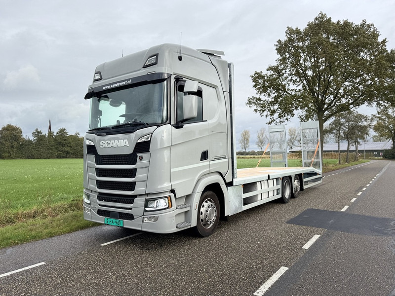Scania S450 NGS 6X2 Machine Transporter / Oprij Vrachtwagen Euro 6 Automaat - Full Air - 2019 - APK 11-26 - Автотранспортен камион: слика 1 Scania S450 NGS 6X2 Machine Transporter / Oprij Vrachtwagen Euro 6 Automaat - Full Air - 2019 - APK 11-26 - Автотранспортен камион: слика 1