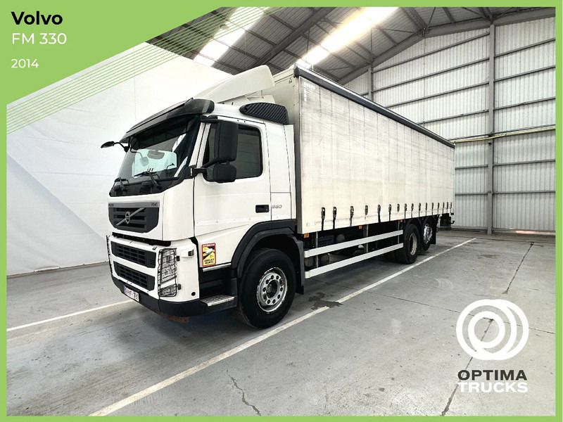 Volvo FM 330 / Essieu relevable et directionnel / Steerable lift axle / Lift as en stuuras - Камион со церада: слика 1 Volvo FM 330 / Essieu relevable et directionnel / Steerable lift axle / Lift as en stuuras - Камион со церада: слика 1