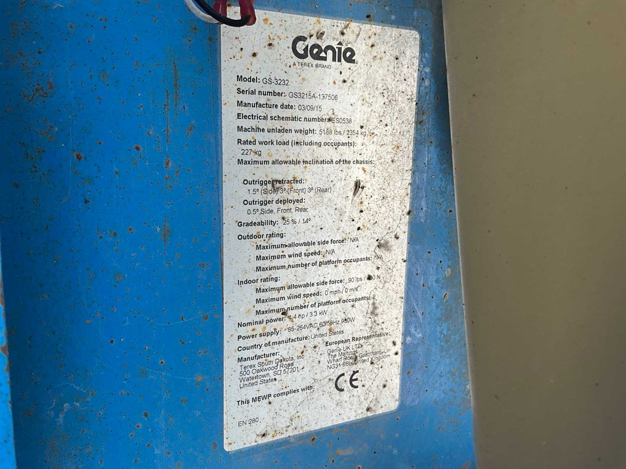 Дигачка платформа 2015 GENIE GS-3232 AERIAL WORK PLATFORM: слика 19 Дигачка платформа 2015 GENIE GS-3232 AERIAL WORK PLATFORM: слика 19