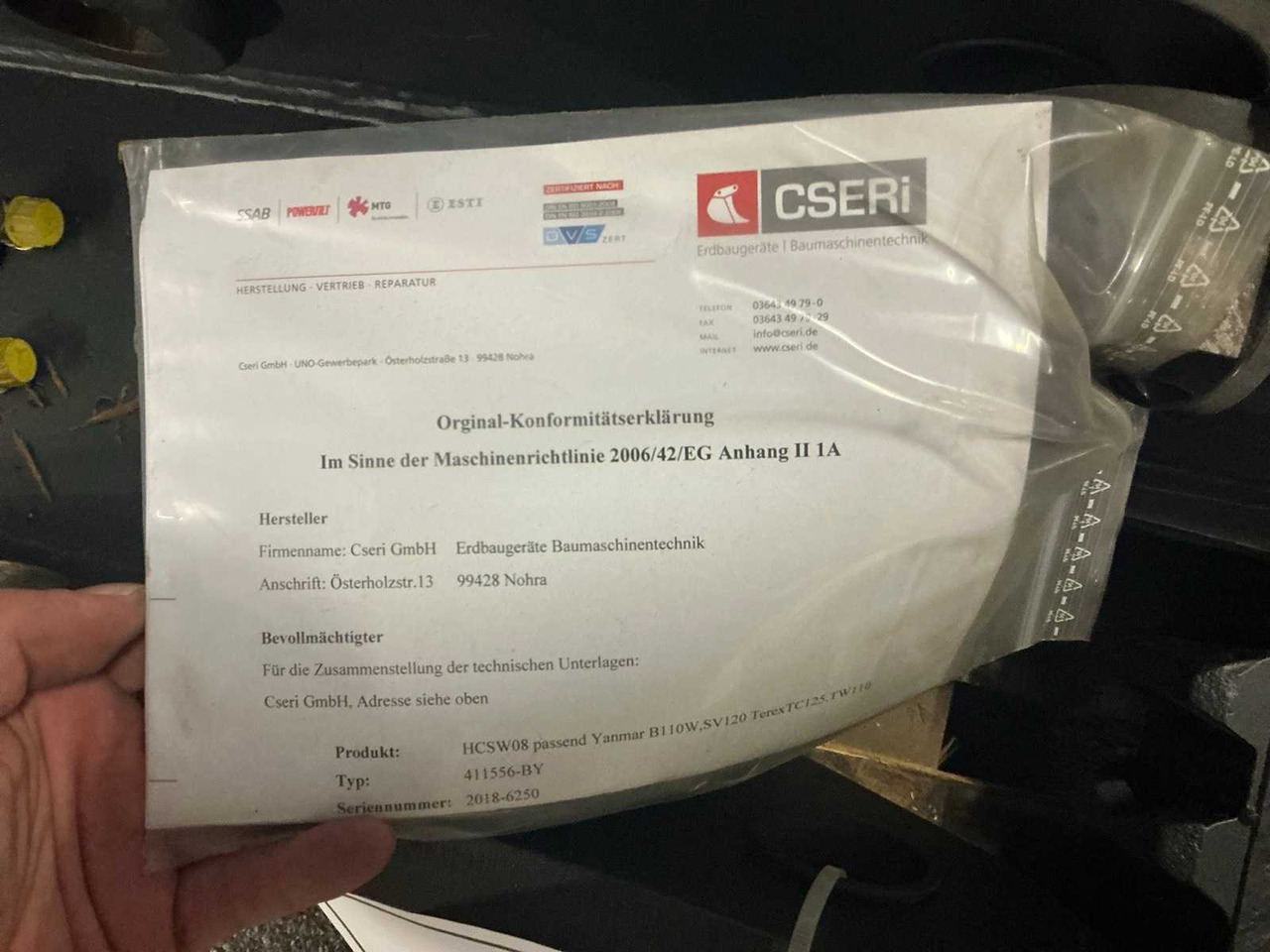 2018 YANMAR 5455750010 QUICK COUPLER, HYDR. - Натоварувач на тркала: слика 5 2018 YANMAR 5455750010 QUICK COUPLER, HYDR. - Натоварувач на тркала: слика 5