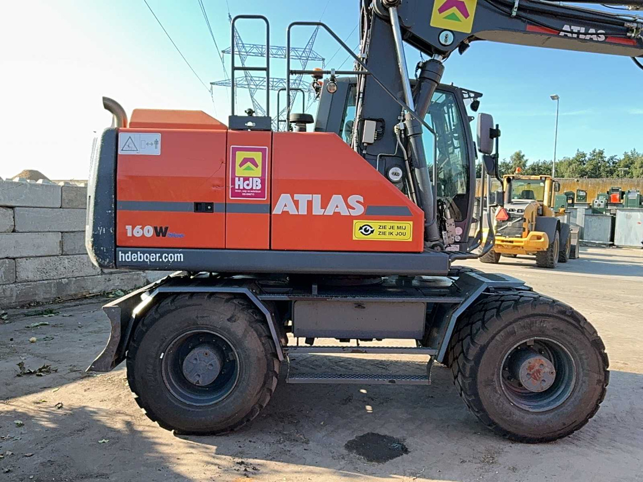 Atlas 160W - Багер на тркала: слика 4 Atlas 160W - Багер на тркала: слика 4