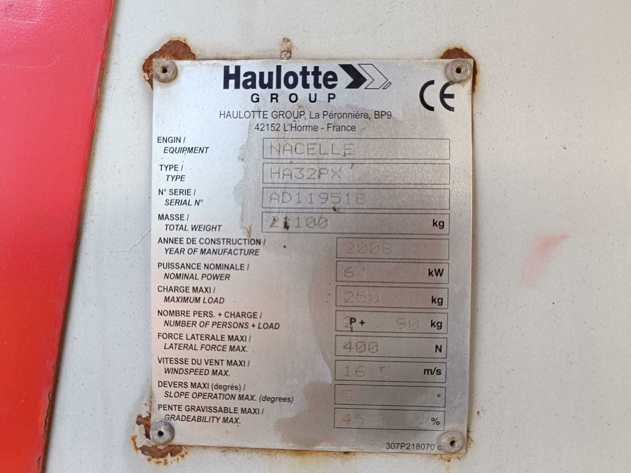 HAULOTTE - HA32PX - AERIAL WORK PLATFORMS - 2008 - Дигачка платформа: слика 4 HAULOTTE - HA32PX - AERIAL WORK PLATFORMS - 2008 - Дигачка платформа: слика 4