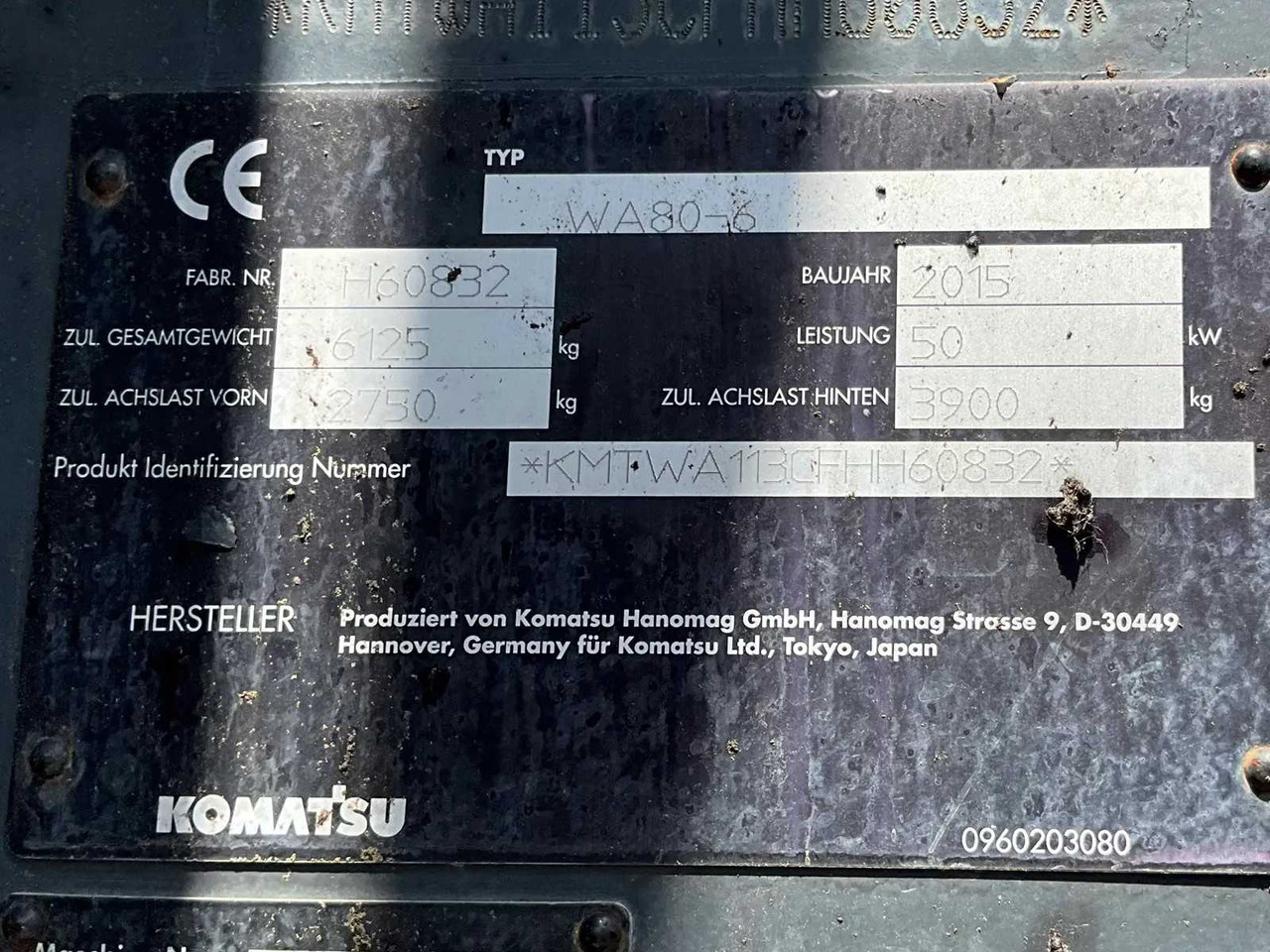 Натоварувач на тркала KOMATSU WA80-6 2015 WHEEL LOADER: слика 19 Натоварувач на тркала KOMATSU WA80-6 2015 WHEEL LOADER: слика 19