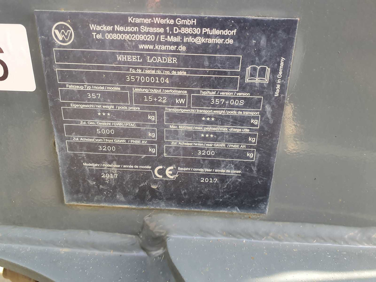 KRAMER 5055E KRAMER WHEEL LOADER ELECTRIC, WHEEL LOADER - Натоварувач на тркала: слика 3 KRAMER 5055E KRAMER WHEEL LOADER ELECTRIC, WHEEL LOADER - Натоварувач на тркала: слика 3