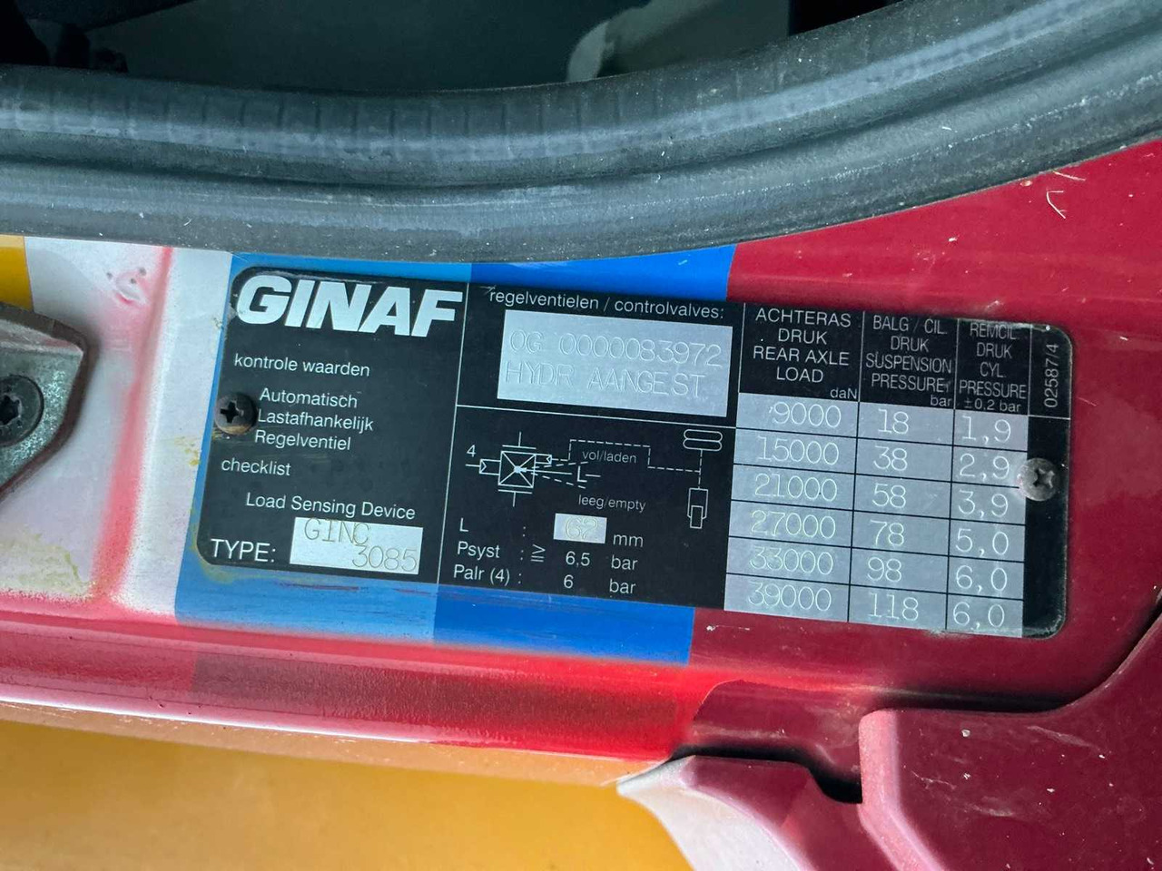 Камион 2005 GINAF GINC 3085 X4446 AGRICULTURAL TRUCK WITH TIPPER: слика 35