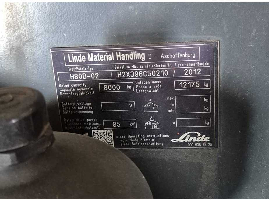 LINDE - H80D-02 - FORKLIFT TRUCKS - 2012 - Вилушкар: слика 5 LINDE - H80D-02 - FORKLIFT TRUCKS - 2012 - Вилушкар: слика 5