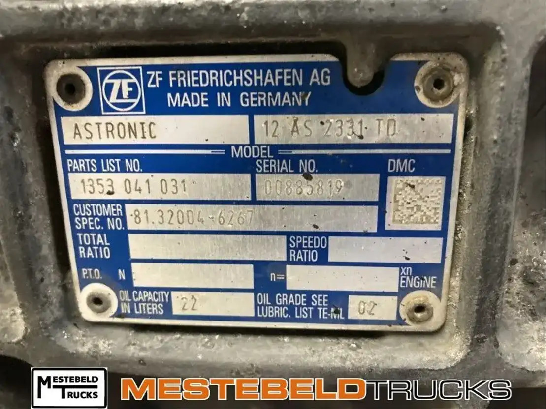 MAN Versn bak 12 AS 2130 TD - Менувач и делови за Камион: слика 4 MAN Versn bak 12 AS 2130 TD - Менувач и делови за Камион: слика 4