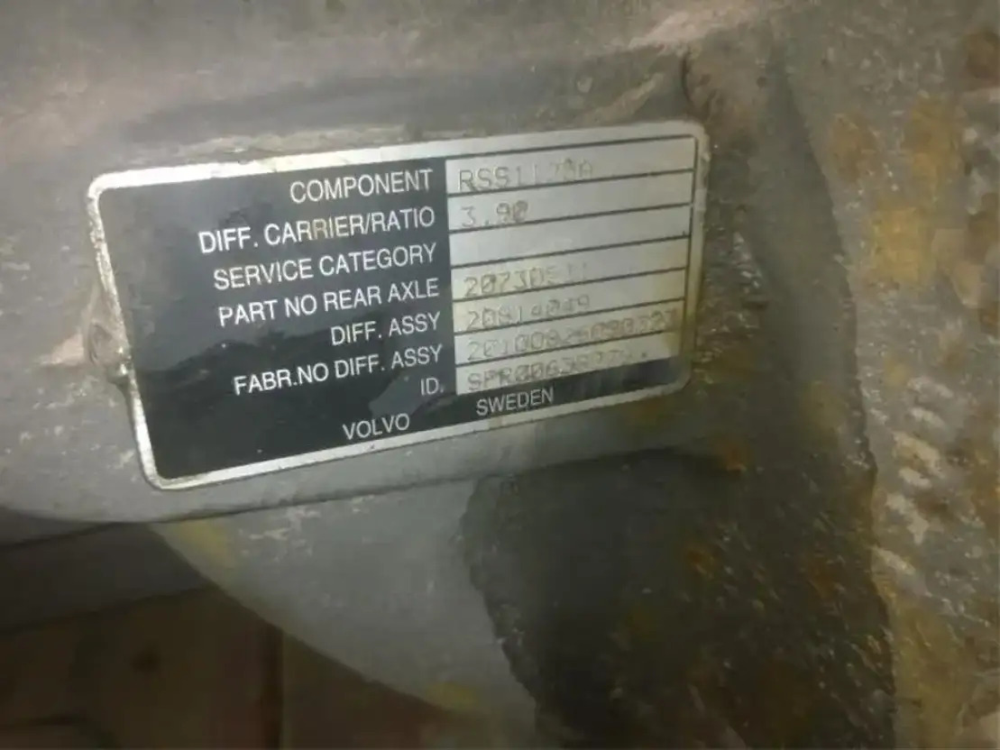 Volvo Achteras FL - Задна оска за Камион: слика 2 Volvo Achteras FL - Задна оска за Камион: слика 2