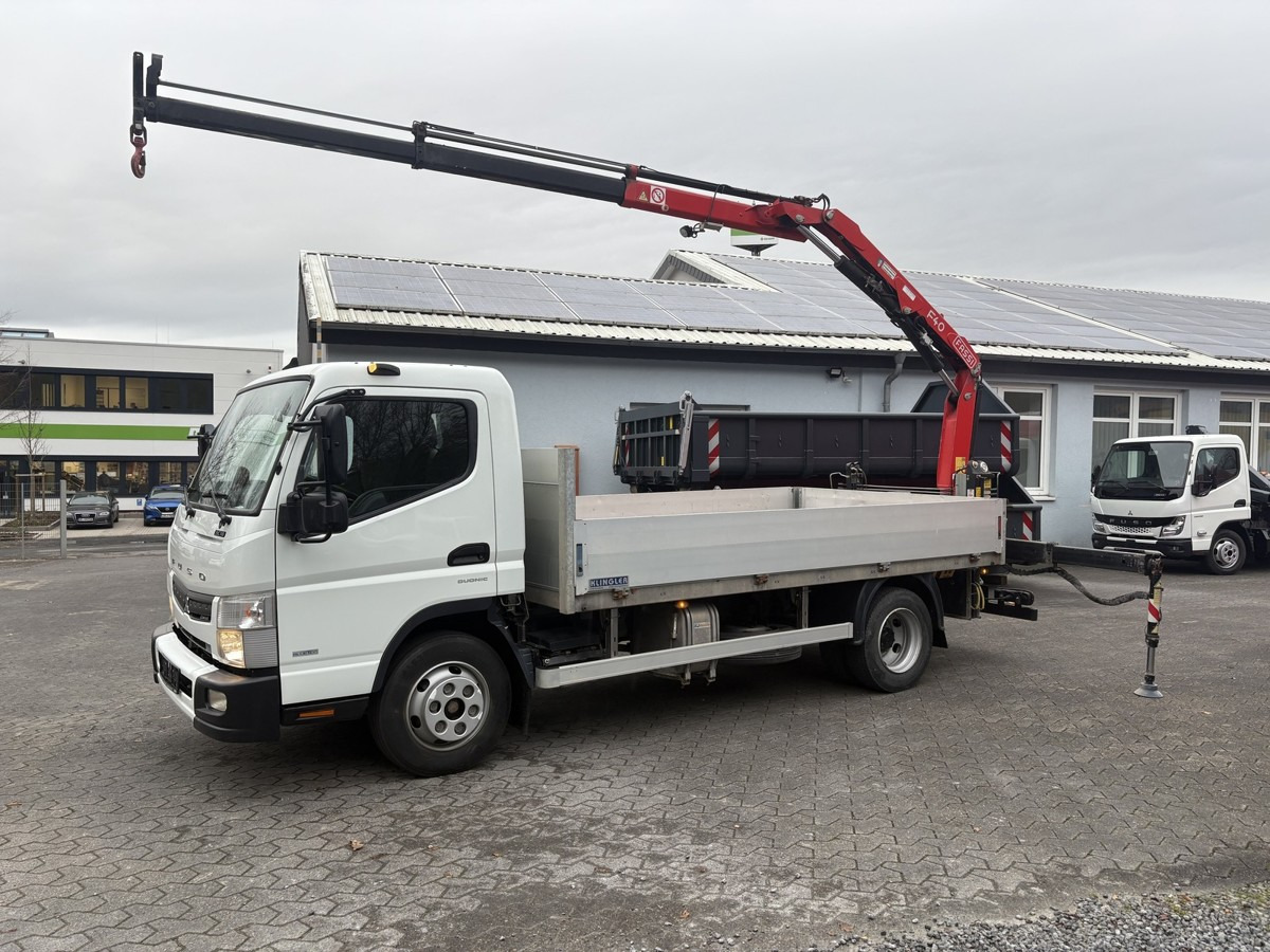 FUSO FUSO 9C18 Canter Pritsche 3.8m Kran 2x hydr. - Комбе со отворен сандак: слика 1 FUSO FUSO 9C18 Canter Pritsche 3.8m Kran 2x hydr. - Комбе со отворен сандак: слика 1
