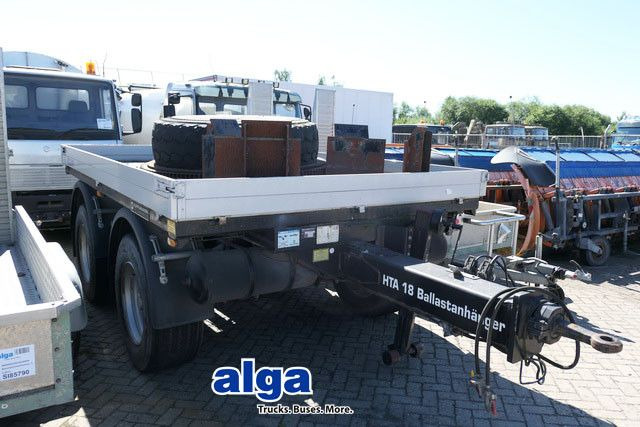 Hüffermann HTA 18.00, Tandem, Ballastanhänger, Luftfederung - Приколка платформа: слика 1 Hüffermann HTA 18.00, Tandem, Ballastanhänger, Luftfederung - Приколка платформа: слика 1