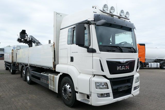 MAN 26.440 TGS LL 6x2, Kran Fassi F195AS.22, AHK, AC - Камион со платформа, Камион со кран: слика 2 MAN 26.440 TGS LL 6x2, Kran Fassi F195AS.22, AHK, AC - Камион со платформа, Камион со кран: слика 2