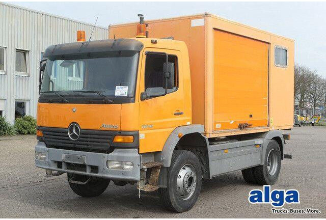 Mercedes-Benz 1518 A Atego 4X4, Klima, AHK, Allrad, Rolltor - Камион сандучар: слика 1 Mercedes-Benz 1518 A Atego 4X4, Klima, AHK, Allrad, Rolltor - Камион сандучар: слика 1