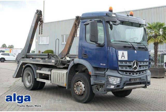 Mercedes-Benz 1832 K Arocs 4x2, Hiab SLT 140, teleskop., Klima - Камион со кабелски систем: слика 1 Mercedes-Benz 1832 K Arocs 4x2, Hiab SLT 140, teleskop., Klima - Камион со кабелски систем: слика 1
