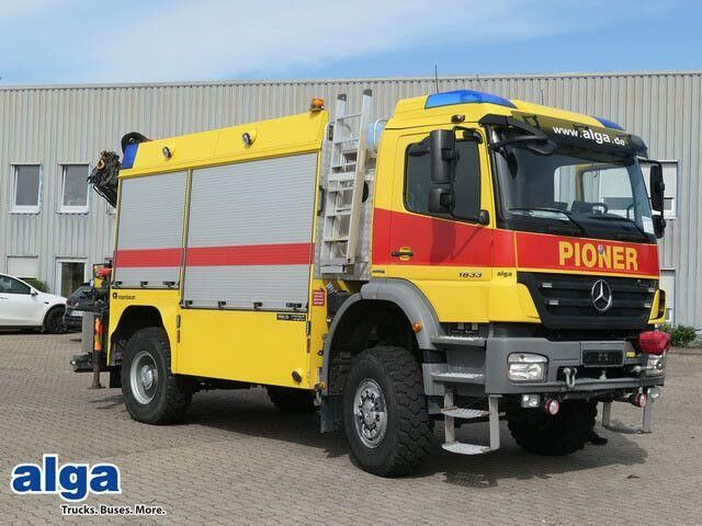 Mercedes-Benz 1833 Axor 4x4, Kran Palfinger, Rosenbauer, AHK - Противпожарен камион: слика 1 Mercedes-Benz 1833 Axor 4x4, Kran Palfinger, Rosenbauer, AHK - Противпожарен камион: слика 1