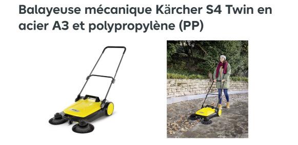 Balayeuse mécanique KARCHER S 4 Twin - Индустриска машина за метење: слика 2 Balayeuse mécanique KARCHER S 4 Twin - Индустриска машина за метење: слика 2