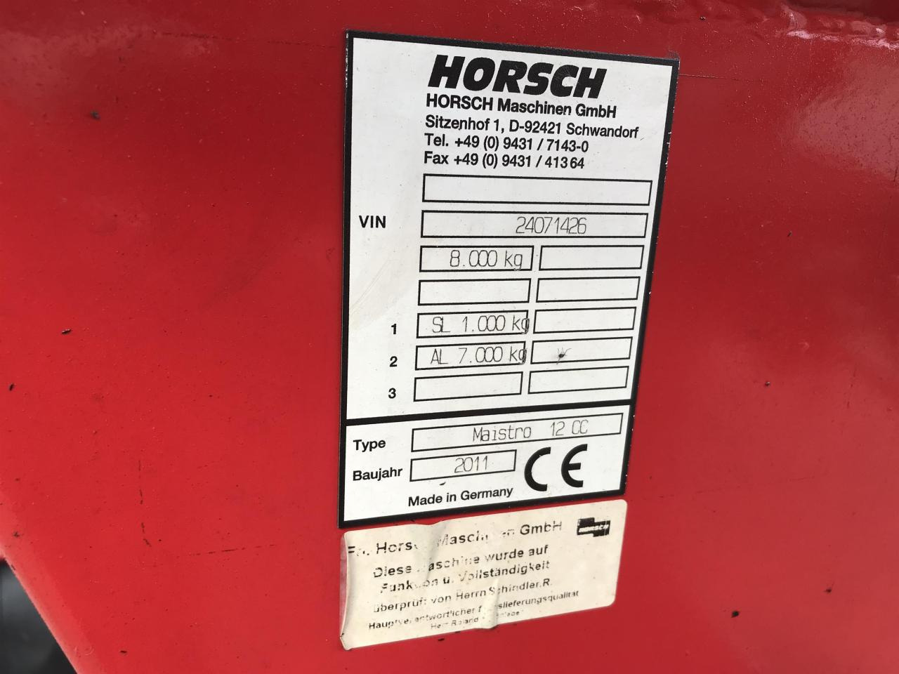 Прецизна машина за сеење Horsch Maistro 12 CC: слика 10