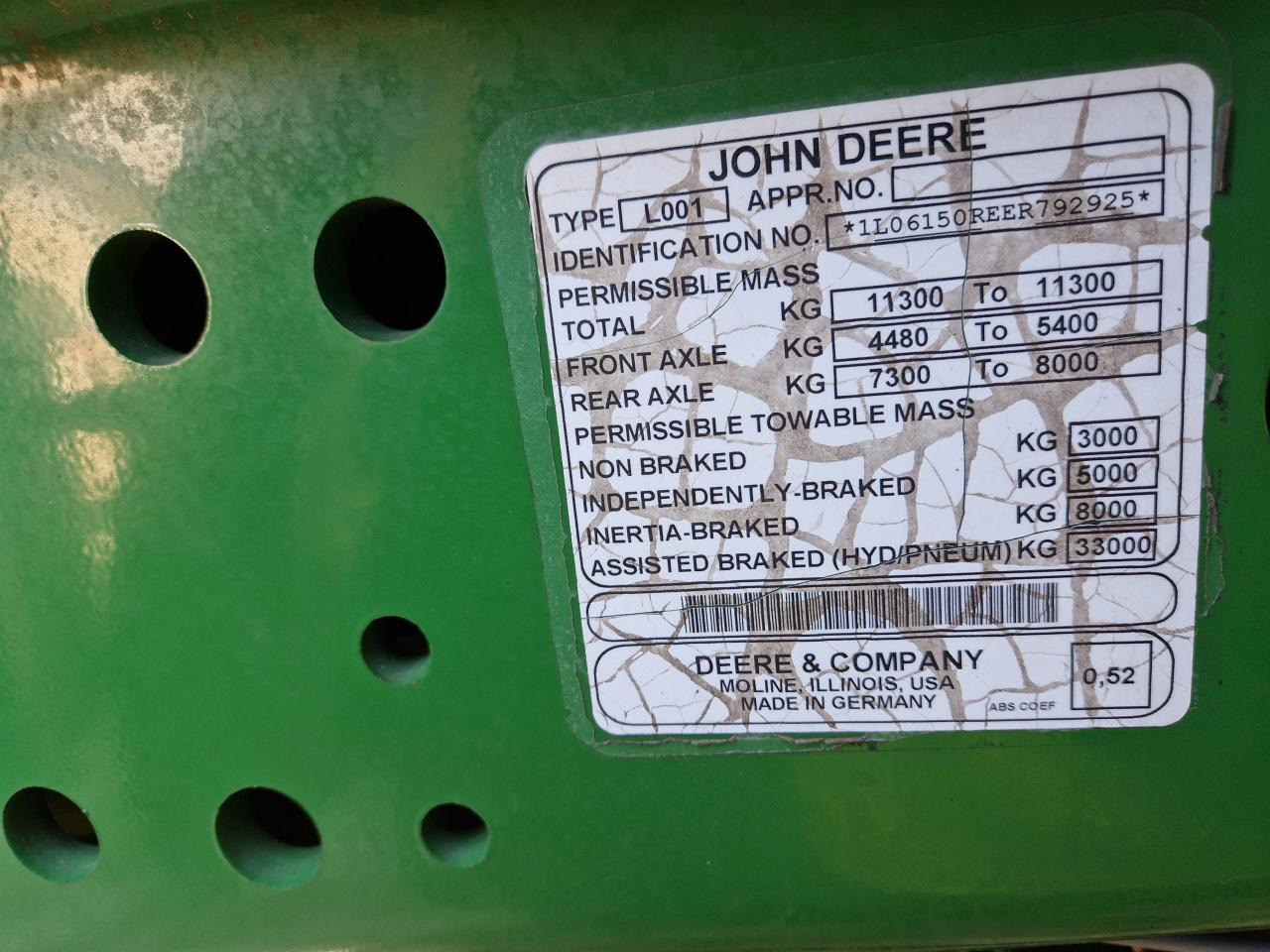 Лизинг на John Deere 6150R John Deere 6150R: слика 6
