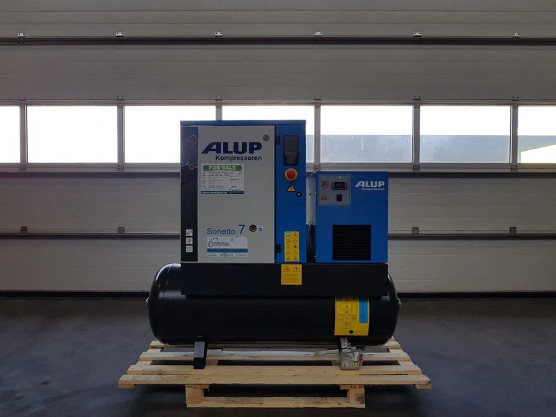 Alup Sonetto 7.5 + 200 Elektrische Schroefcompressor met ketel en droger 5.5 kW 750 L / min 10 Bar - Компресор за воздух: слика 1 Alup Sonetto 7.5 + 200 Elektrische Schroefcompressor met ketel en droger 5.5 kW 750 L / min 10 Bar - Компресор за воздух: слика 1
