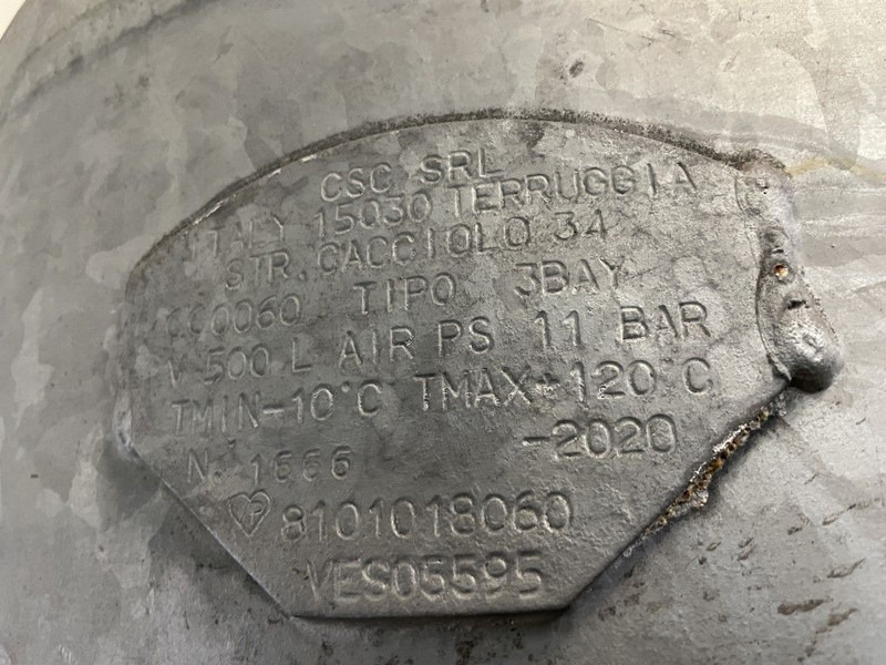 Atlas-Copco 500 Liter Gegalvaniseerde Verticale luchtketel 11 Bar (1 stuks) - Компресор за воздух: слика 5 Atlas-Copco 500 Liter Gegalvaniseerde Verticale luchtketel 11 Bar (1 stuks) - Компресор за воздух: слика 5