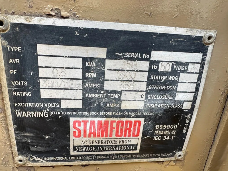 Генераторска поставка DAF DKX 1160 Stamford 250 kVA Silent Noodstroom generatorset: слика 7 Генераторска поставка DAF DKX 1160 Stamford 250 kVA Silent Noodstroom generatorset: слика 7