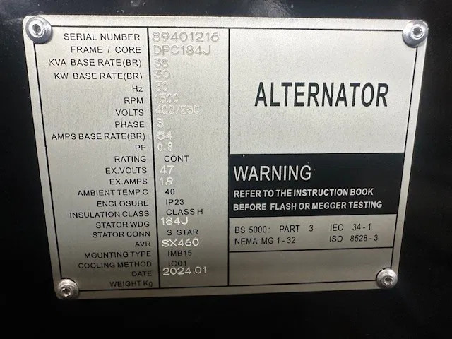 Generatordeel 38 kVA generatordeel Alternator New ! - Генераторска поставка: слика 4 Generatordeel 38 kVA generatordeel Alternator New ! - Генераторска поставка: слика 4