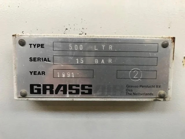 Grassair 500 liter 15 Bar Horizontale luchtketel - Компресор за воздух: слика 3 Grassair 500 liter 15 Bar Horizontale luchtketel - Компресор за воздух: слика 3