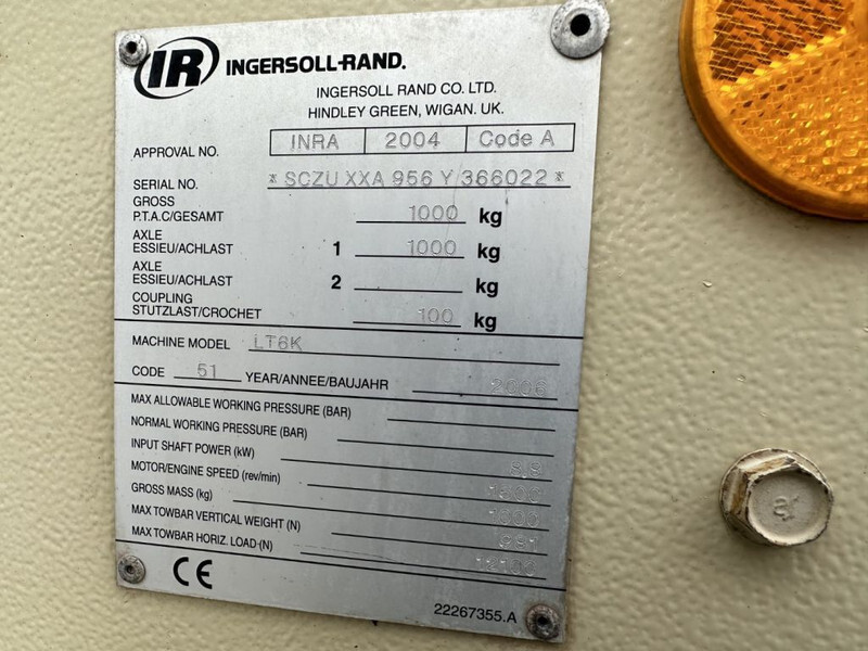 Ingersoll Rand LT6K Kubota 6 kVA Mobiele Lichtmast Aggregaat Light Tower - Кула за рефлектори: слика 5 Ingersoll Rand LT6K Kubota 6 kVA Mobiele Lichtmast Aggregaat Light Tower - Кула за рефлектори: слика 5