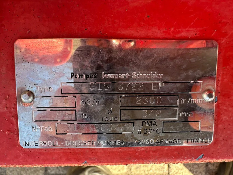 Пумпа за вода Iveco 8361 SRI 10.00 Ingersoll Dresser Waterpomp as New ! 430 m3 / h 9.5 Bar: слика 8 Пумпа за вода Iveco 8361 SRI 10.00 Ingersoll Dresser Waterpomp as New ! 430 m3 / h 9.5 Bar: слика 8