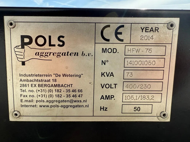 Iveco FPT Himoinsa Mecc Alte Spa 75 kVA generatorset - Генераторска поставка: слика 4 Iveco FPT Himoinsa Mecc Alte Spa 75 kVA generatorset - Генераторска поставка: слика 4