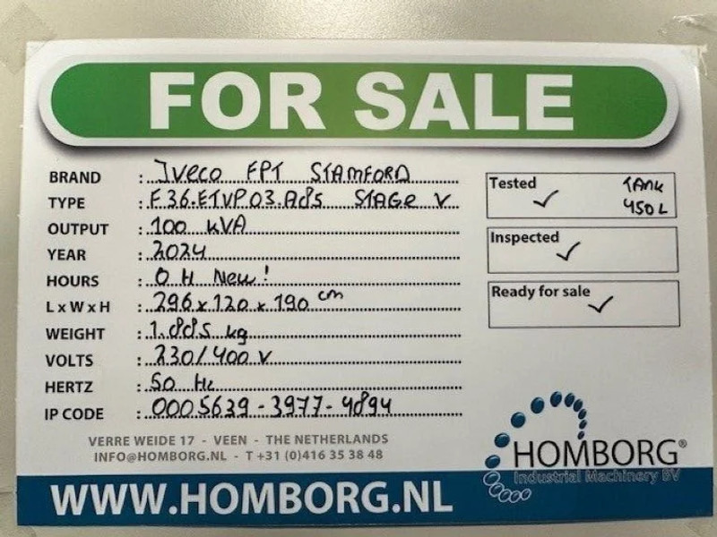 Iveco FPT Stage 5 Stamford 100 kVA Rental Silent generatorset Stage V New - Генераторска поставка: слика 2 Iveco FPT Stage 5 Stamford 100 kVA Rental Silent generatorset Stage V New - Генераторска поставка: слика 2