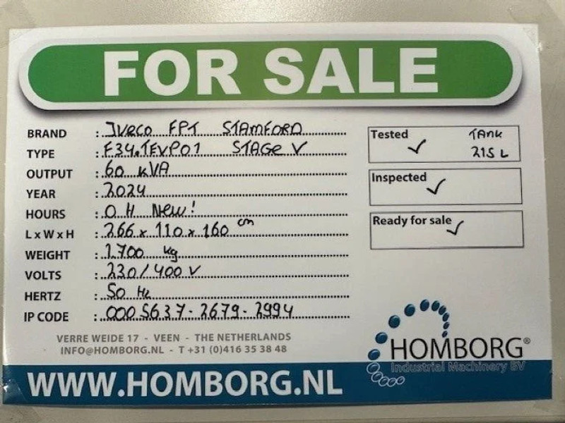 Iveco FPT Stage 5 Stamford 60 kVA Rental Silent generatorset Stage V New - Генераторска поставка: слика 2 Iveco FPT Stage 5 Stamford 60 kVA Rental Silent generatorset Stage V New - Генераторска поставка: слика 2