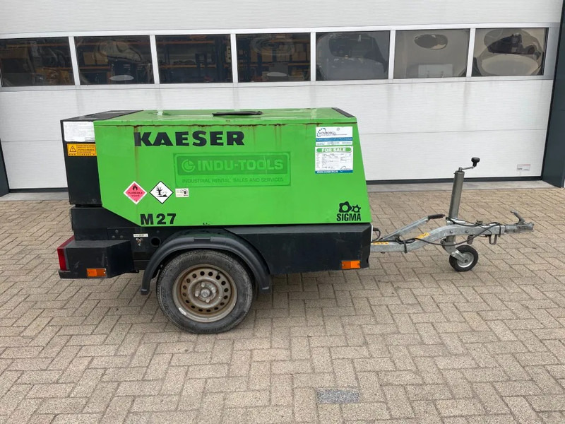 Kaeser M27 Kubota 2,7 m3 / min 7 Bar 18 kW Mobiele Silent Diesel Compressor - Компресор за воздух: слика 1 Kaeser M27 Kubota 2,7 m3 / min 7 Bar 18 kW Mobiele Silent Diesel Compressor - Компресор за воздух: слика 1